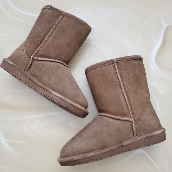 Kids Bearpaw Emma Youth Boot 608Y Hickory II Suede Size 13 New in Box - Picture 4 of 14